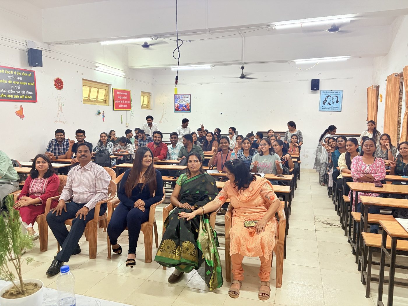 Parul Arya with students after a training session